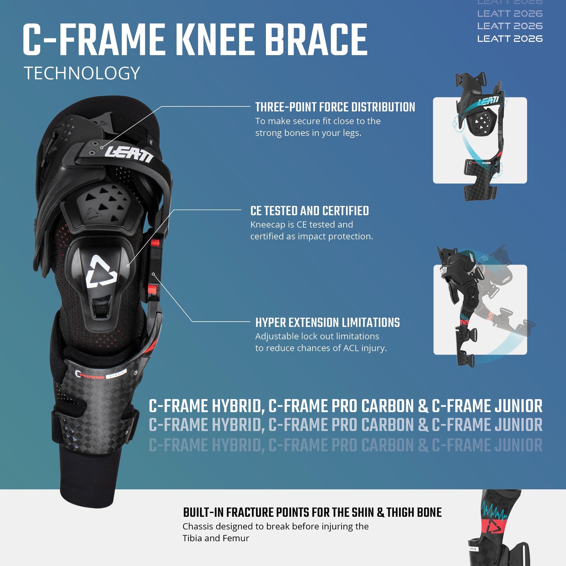 LEATT C-FramePro Carbon Knee Brace Junior – Leatt Canada